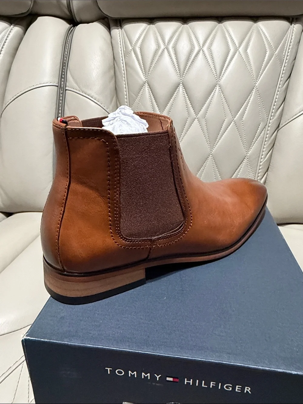Tommy Hilfiger Brown Leather Chukka Boot